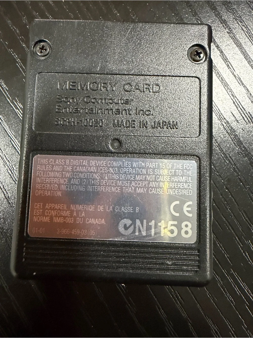 Sony Black PlayStation Memory Card (x2)
